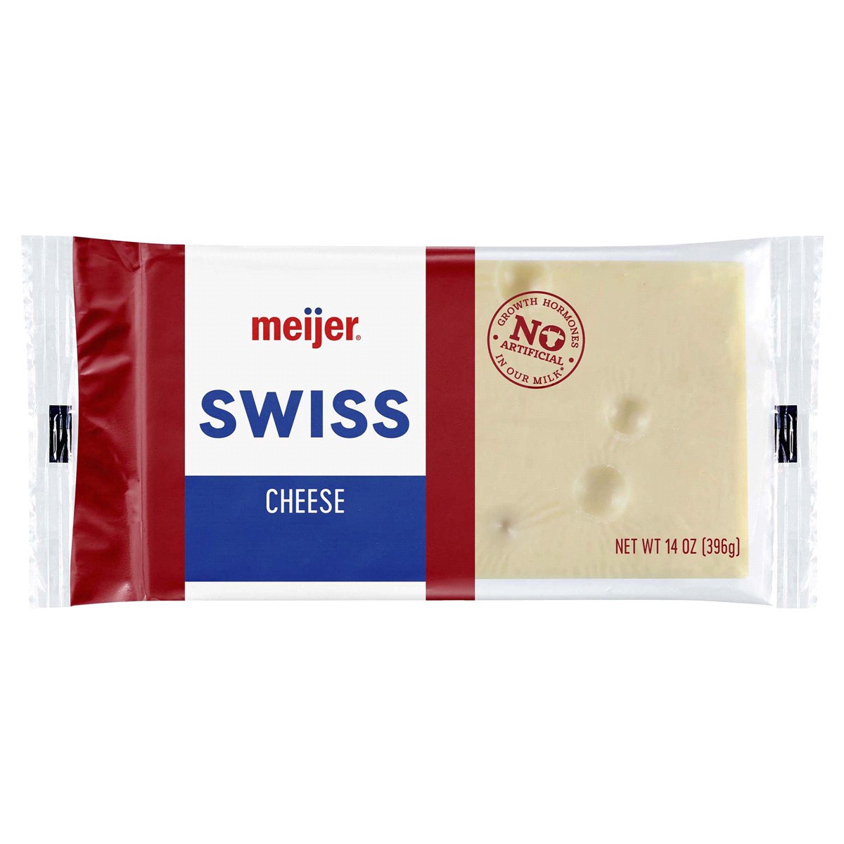 slide 1 of 5, Meijer Chunk Swiss Cheese, 14 oz