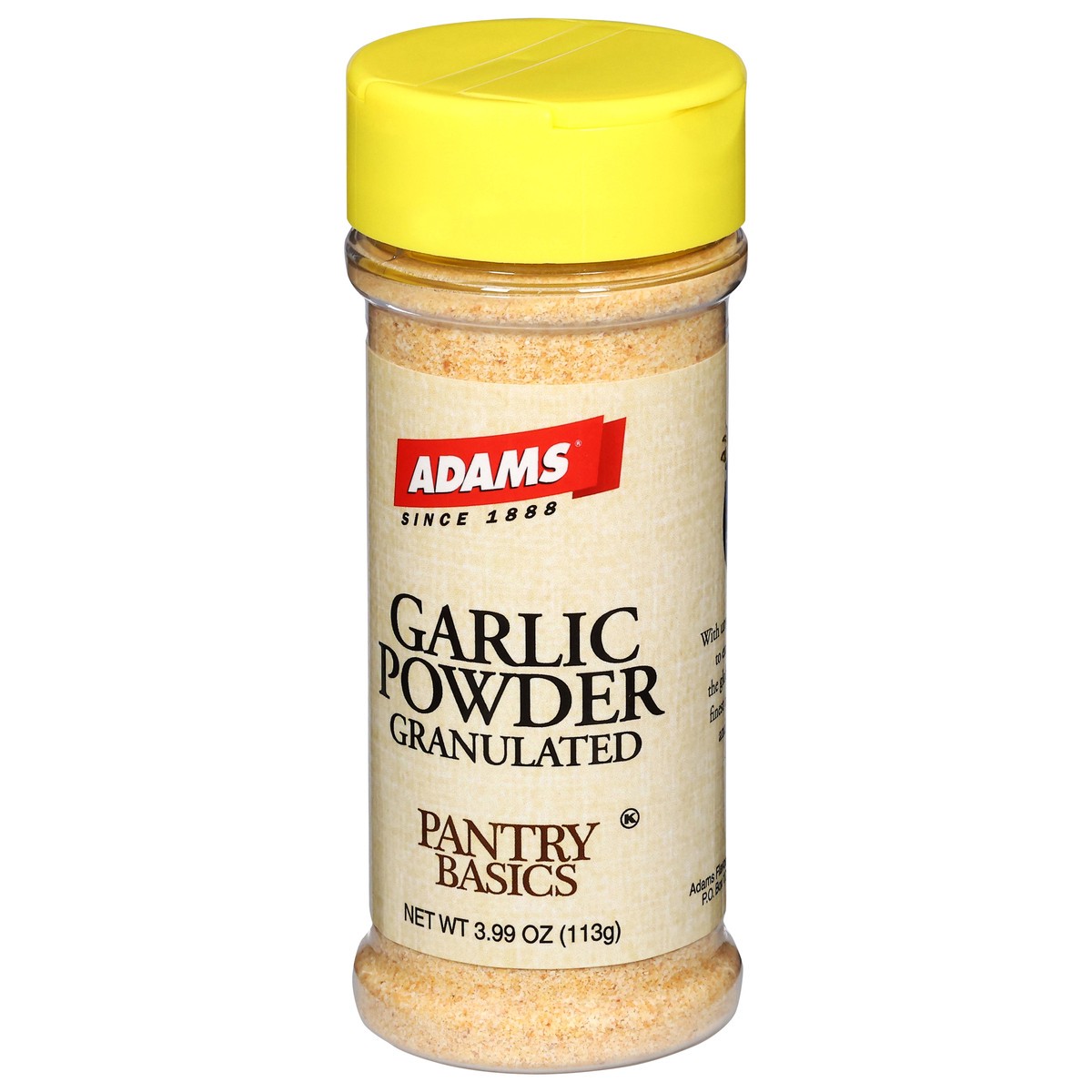 slide 2 of 4, Adams Pantry Basics Granulated Garlic Powder 3.99 oz, 3.99 oz