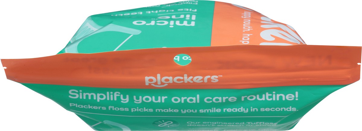 slide 4 of 9, Plackers Micro Line Fresh Mint Floss Picks 300 ea, 300 ct