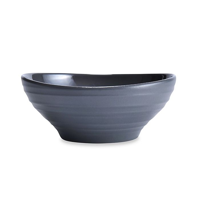 slide 1 of 1, Mikasa Swirl Fruit Bowl - Graphite, 1 ct