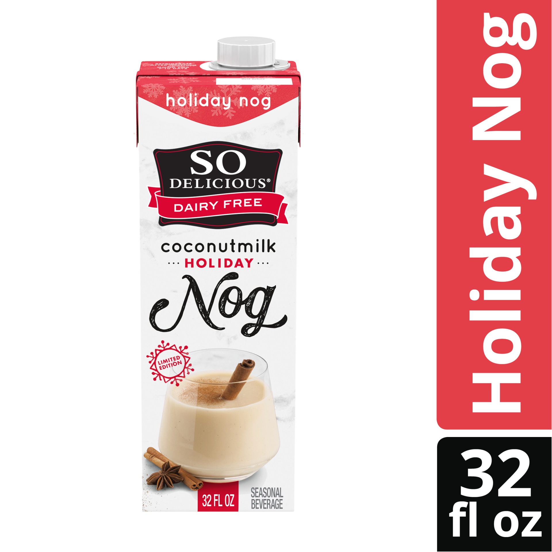 So Delicious Dairy Free UHT Coconut Milk Holiday Nog 32 fl oz Shipt