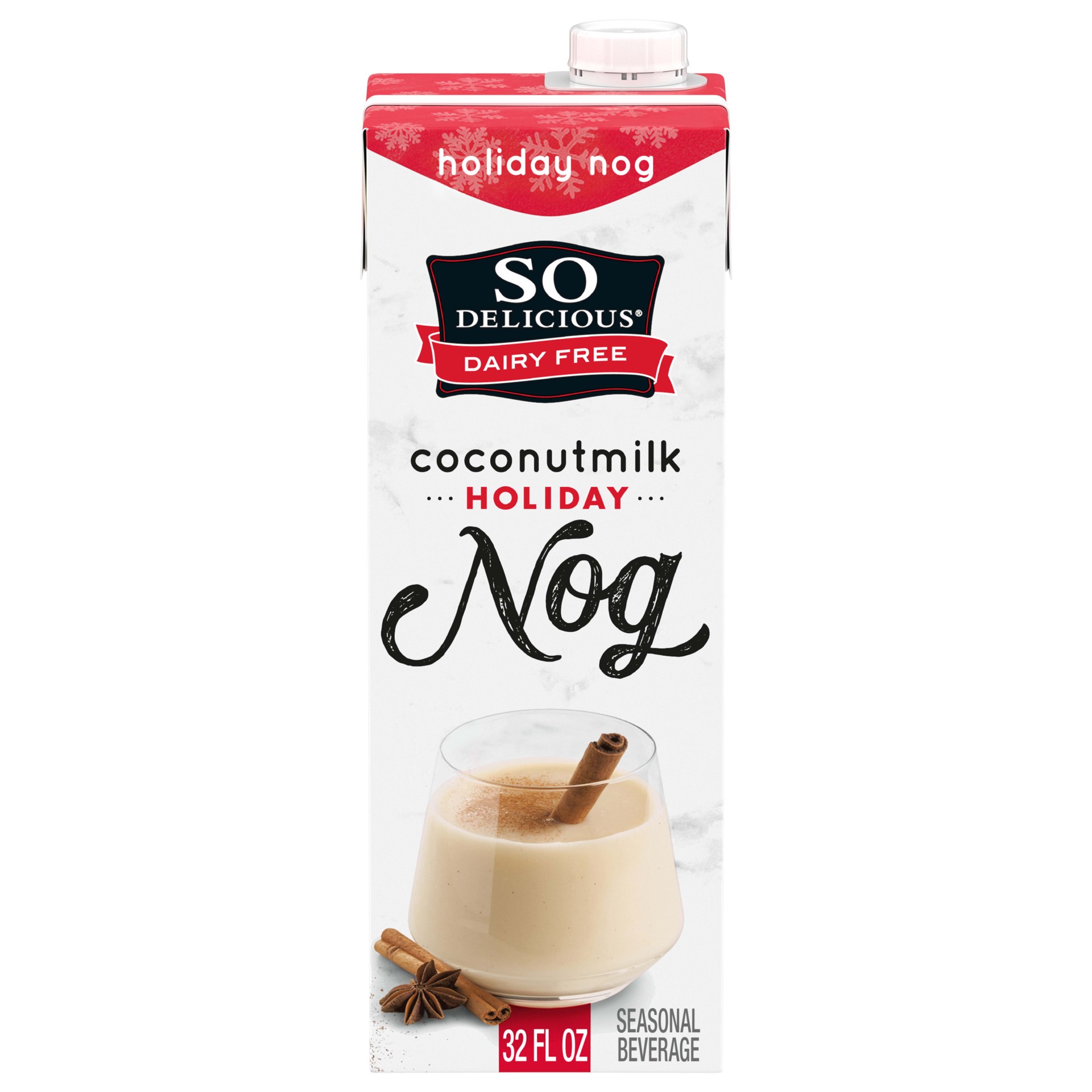 slide 1 of 5, So Delicious Dairy-Free CoconutMilk Egg Nog - 32 fl oz, 32 fl oz