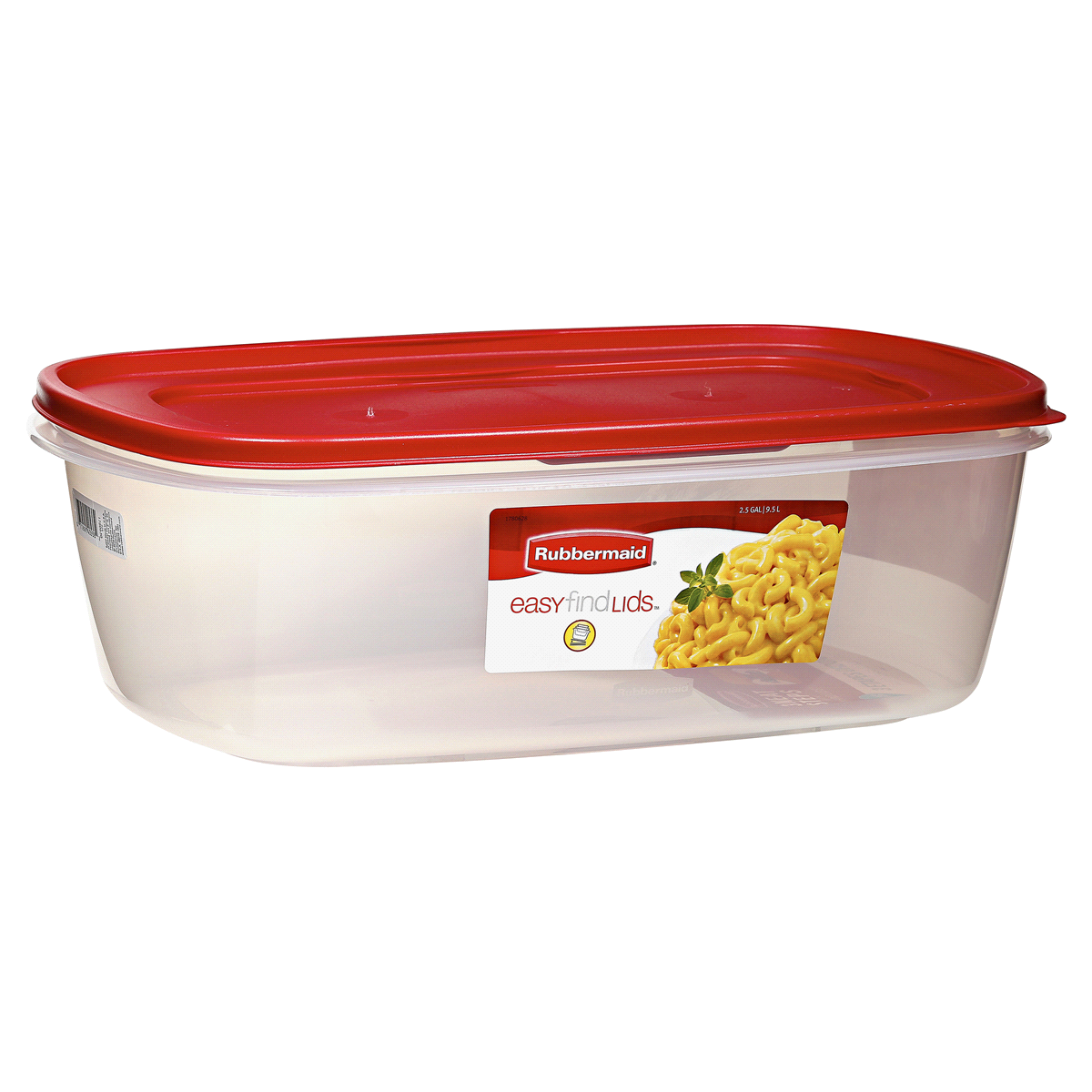 slide 2 of 5, Rubbermaid Easy Find Lids Rectangle Food Storage Container, 2.5 gal