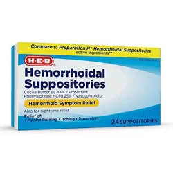 H-E-B Hemorrhoidal Suppositories
