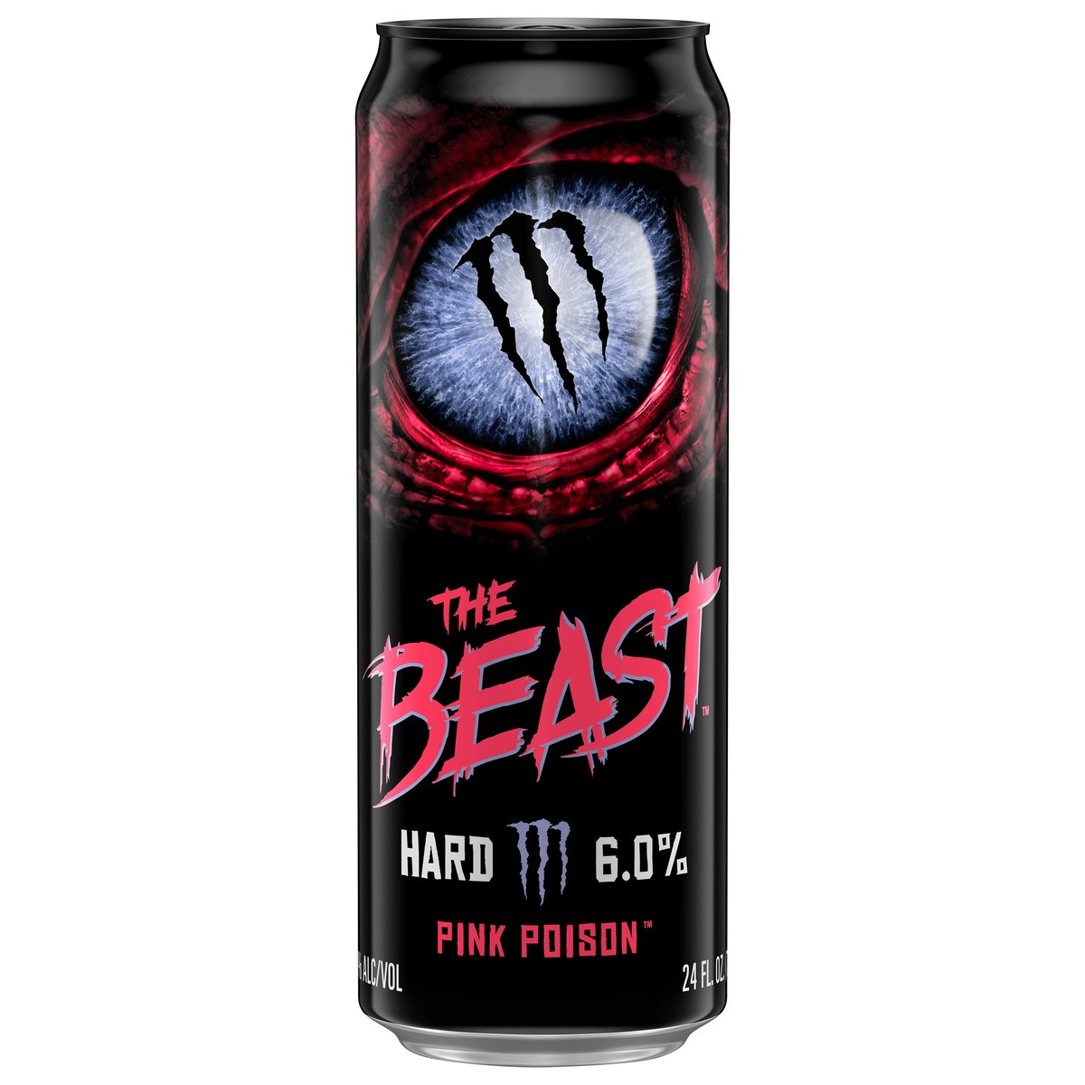 slide 1 of 3, The Beast Pink Poison Flavored Malt Beverage Craft Beer, 24 fl oz Can, 6% ABV, 24 oz