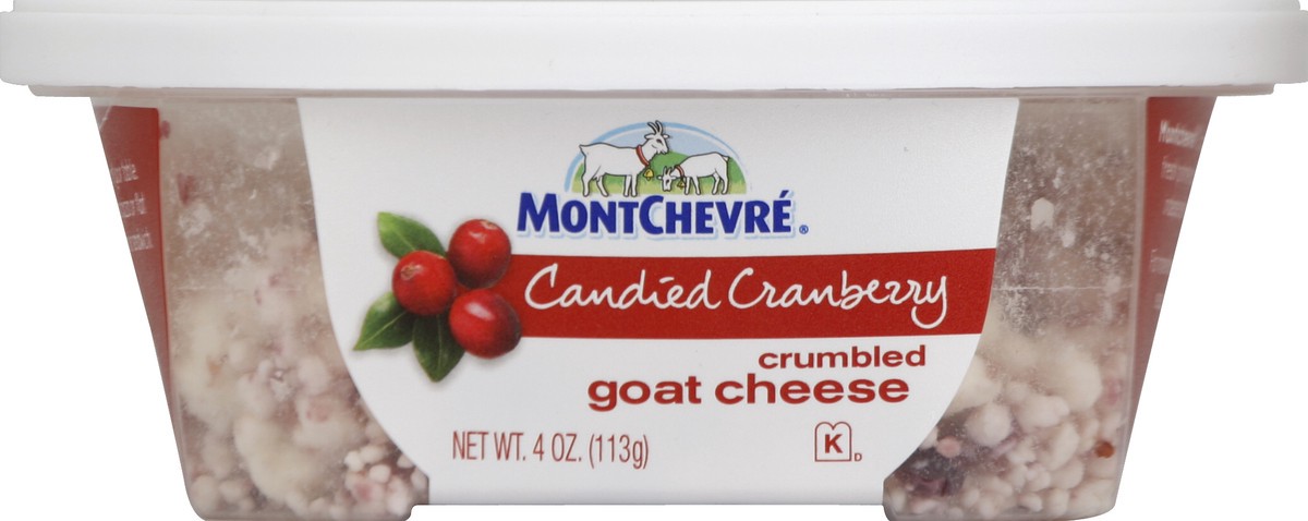 slide 2 of 3, Montchevre Crumbles Candied Cranberry Goat Cheese 4 oz, 4 oz