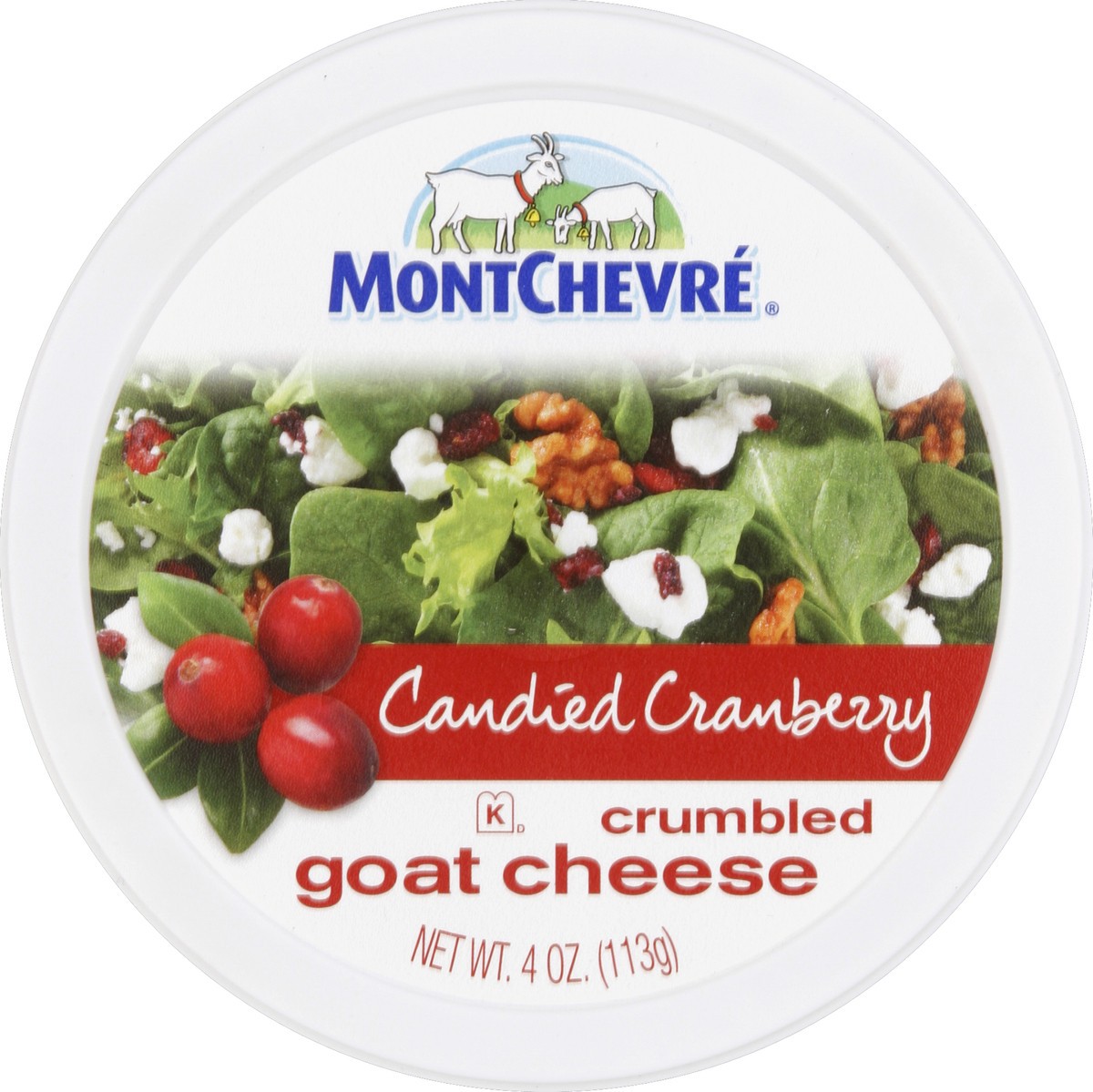 slide 3 of 3, Montchevre Crumbles Candied Cranberry Goat Cheese 4 oz, 4 oz