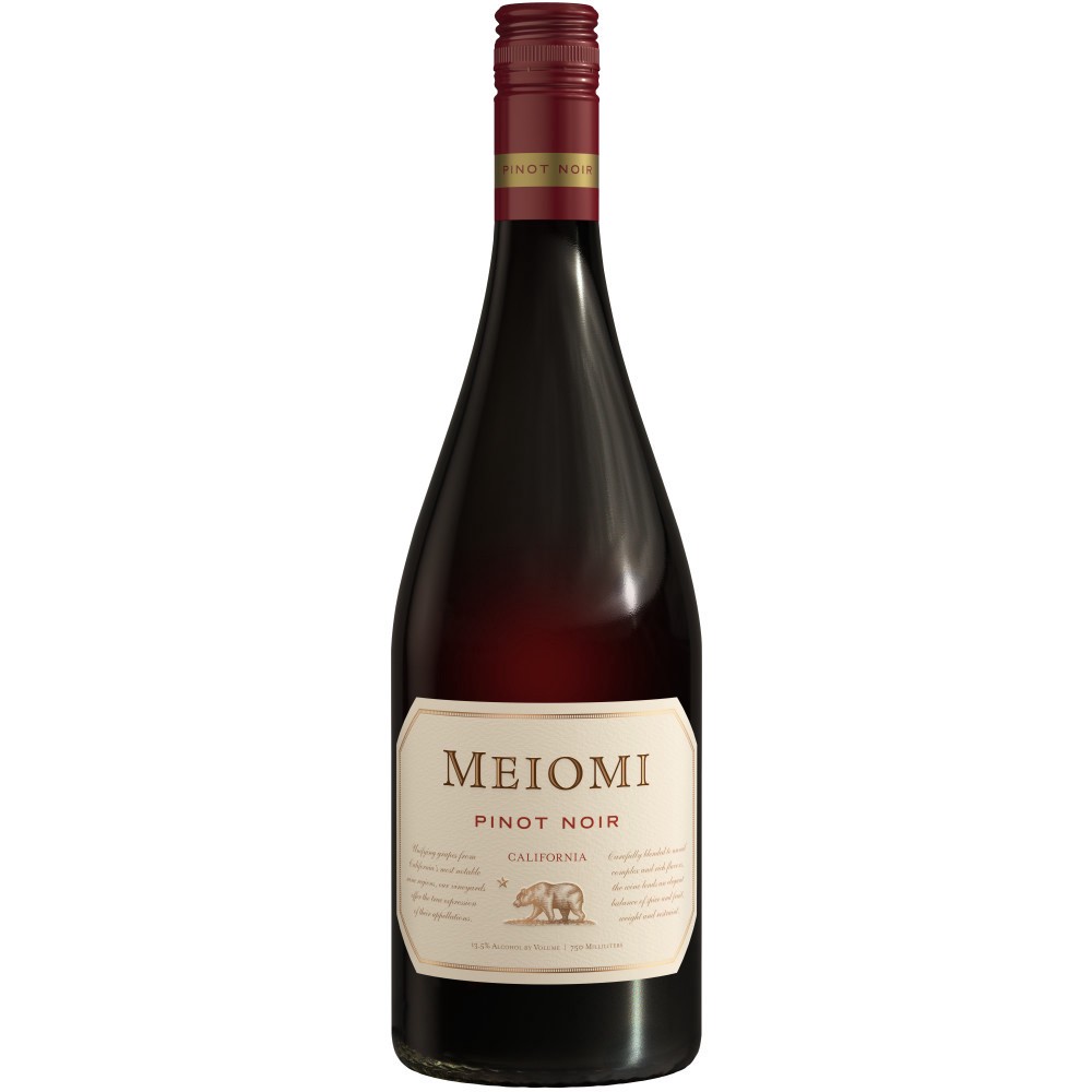 slide 1 of 5, Meiomi California Pinot Noir Red Wine, 750 mL Bottle, 25.36 fl oz