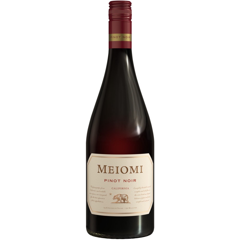 slide 1 of 5, Meiomi California Pinot Noir Red Wine, 750 mL Bottle, 25.35 fl. oz