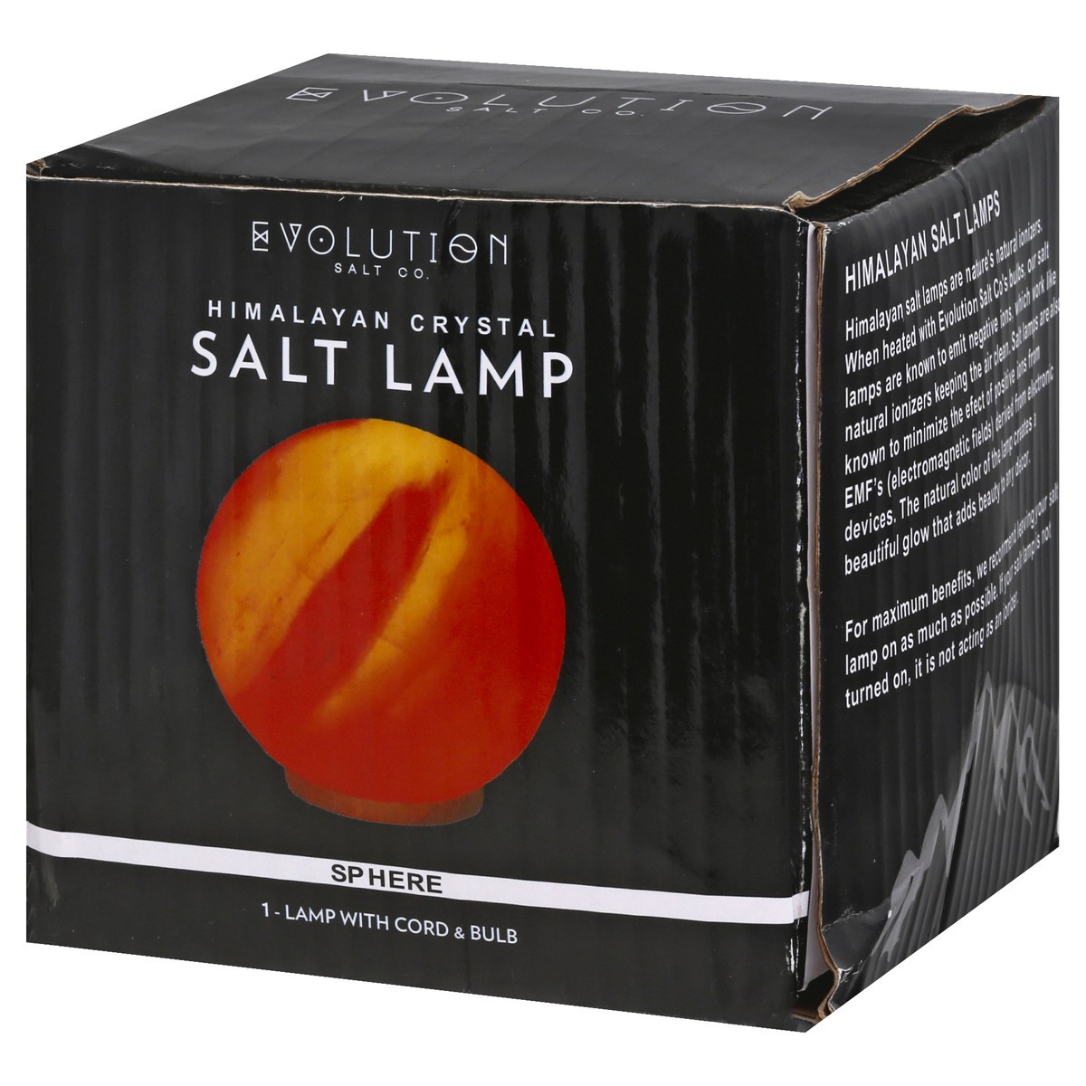 slide 5 of 10, Evolution Salt Evolution Sphere Salt Lamp 6In, 1 ct