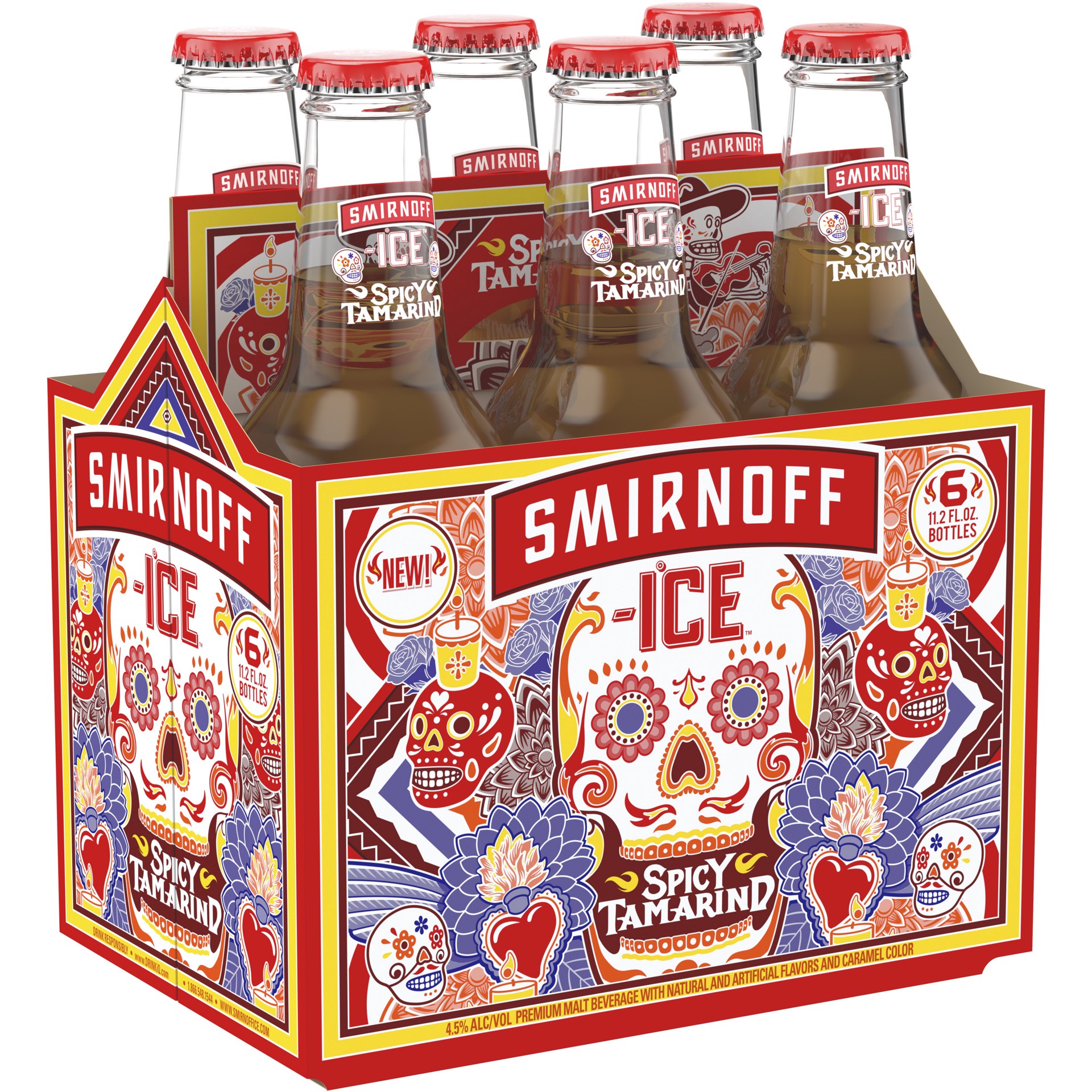 slide 3 of 5, Smirnoff Ice 6 Pack Spicy Tamarind Malt Beverage 6 ea, 6 ct
