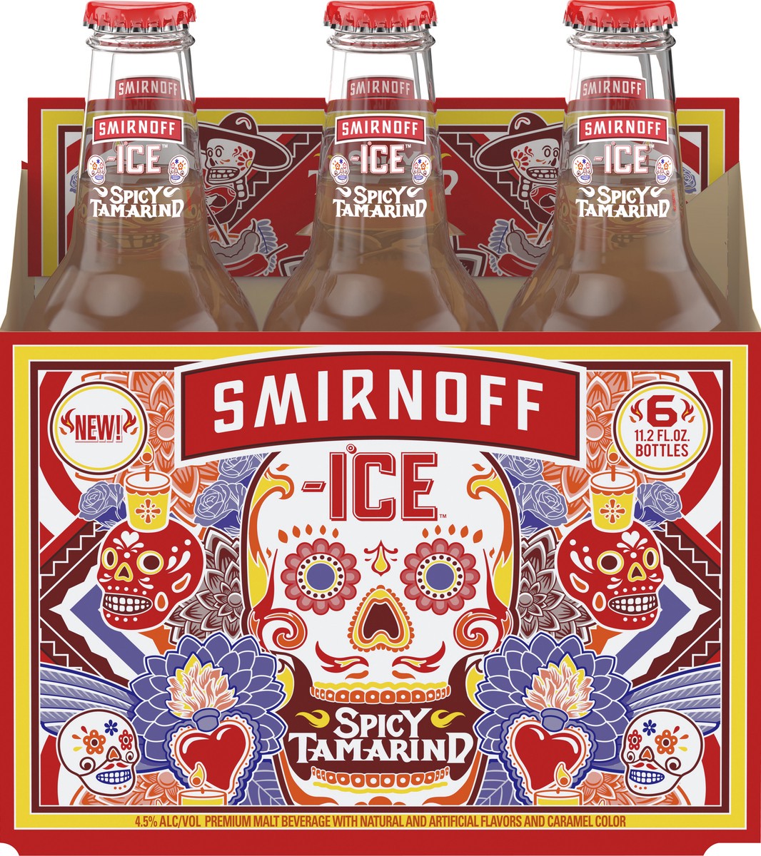 slide 1 of 5, Smirnoff Ice 6 Pack Spicy Tamarind Malt Beverage 6 ea, 6 ct