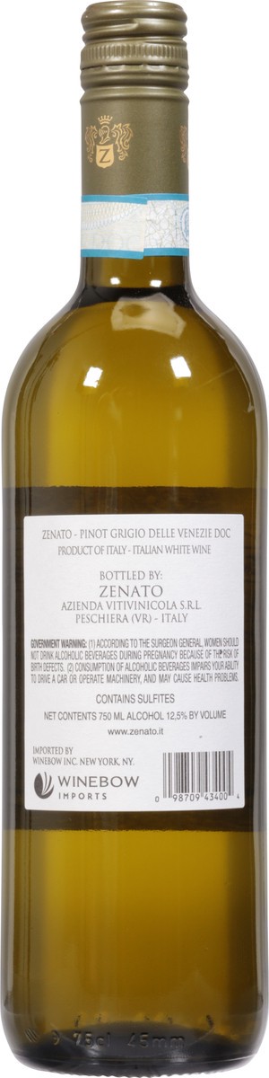 slide 11 of 11, Zenato Pinot Grigio Wine, 750 ml