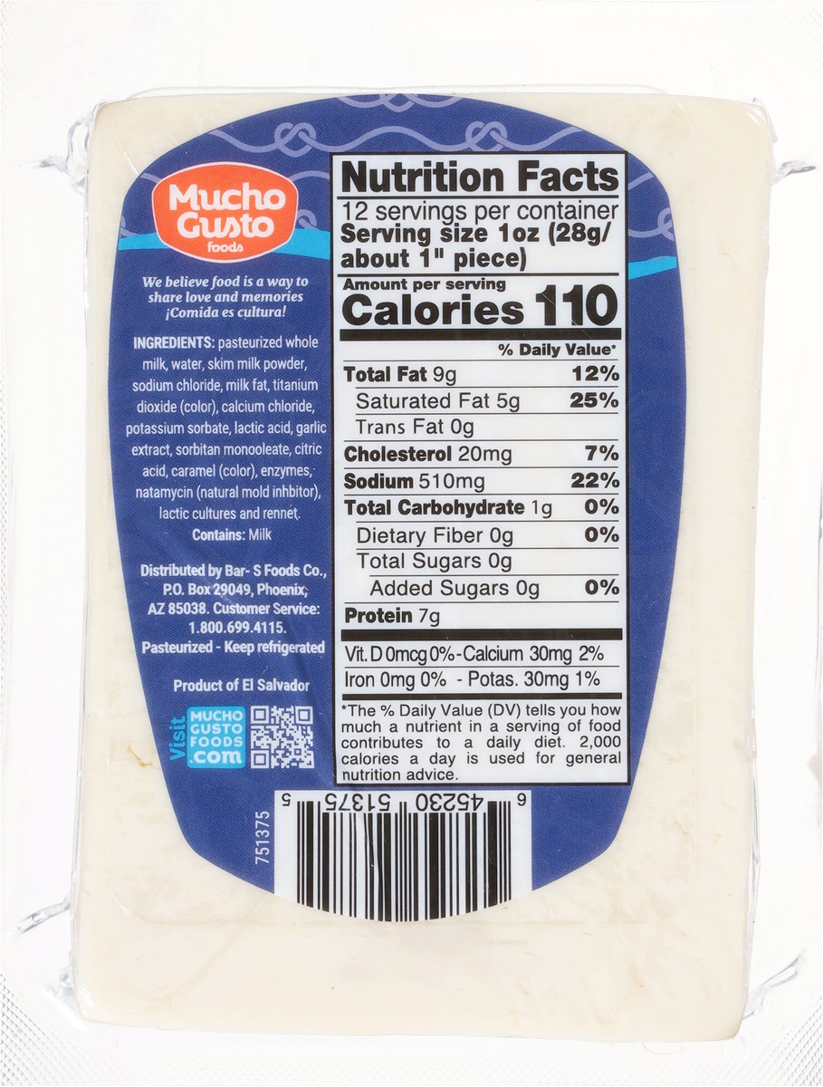 slide 8 of 13, Mucho Gusto Foods Crumbling Salvadoran Cheese 12 oz, 12 oz