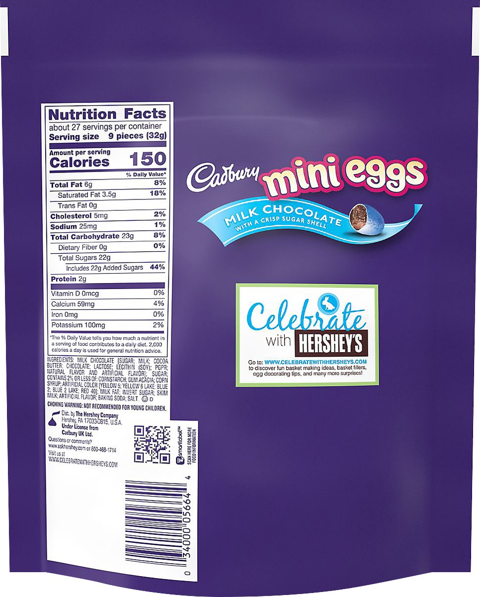 slide 2 of 3, Cadbury Mini Eggs Candy Pouch, 31 oz
