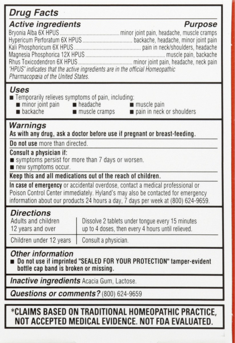 slide 11 of 12, Hyland's Pain Relief, 100 ct