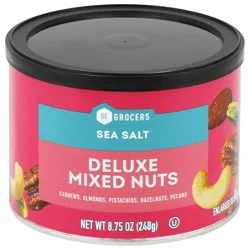 SE Grocers Salted Deluxe Mix Nuts 8.75 Ounces