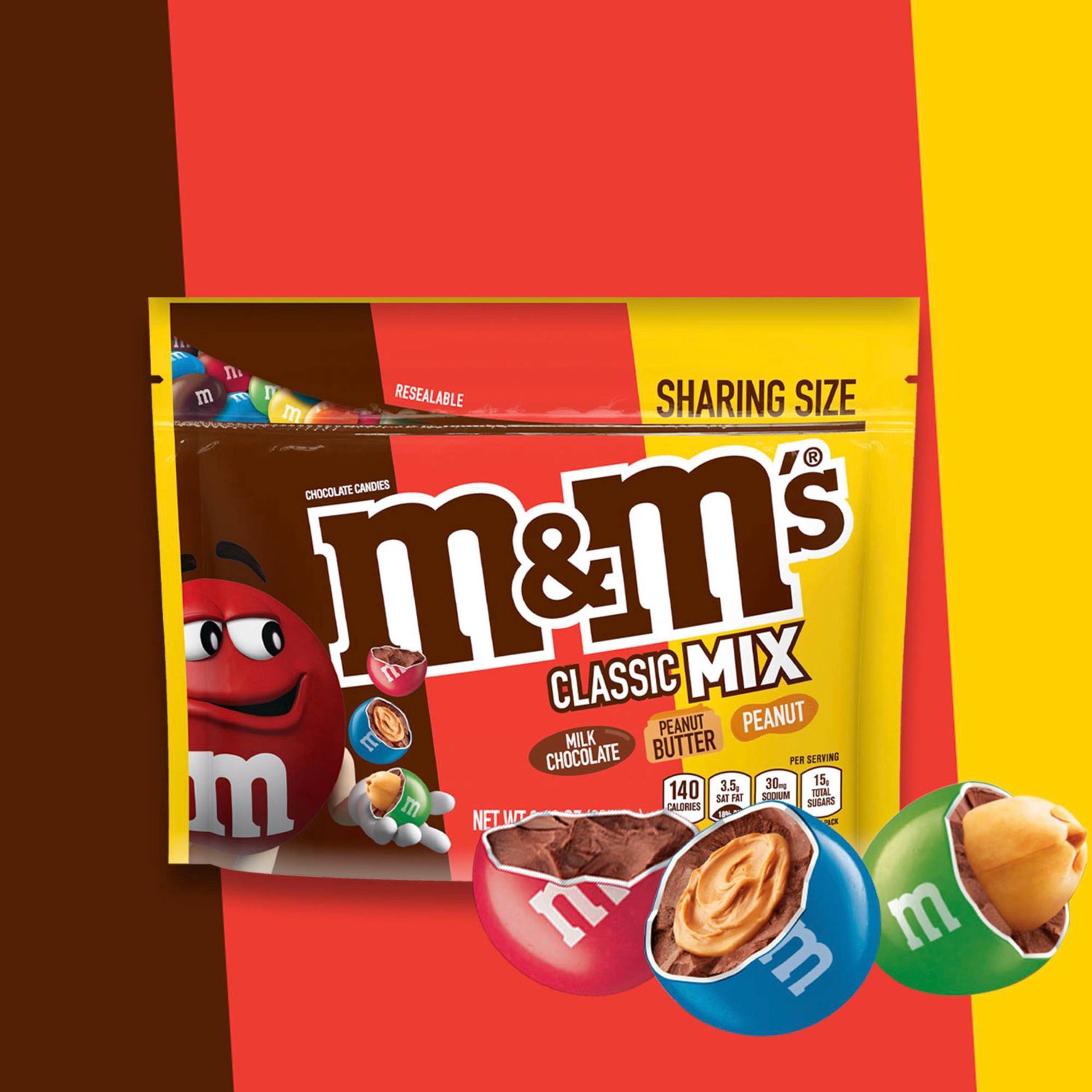 slide 13 of 15, M&M's Classic Mix Chocolate Candy, Sharing Size - 8.3oz, 8.3 oz