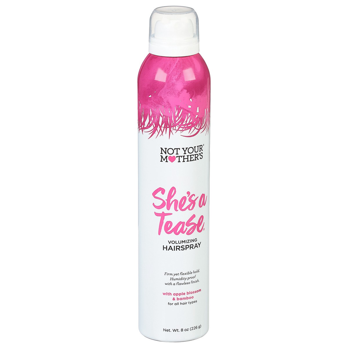 slide 4 of 13, Not Your Mother's She's A Tease Volumizing Hairspray, Apple Blossom & Bamboo, 8 oz