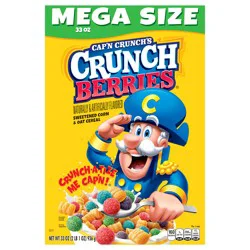 Cap''n Crunch''s Sweetened Corn & Oat Cereal Crunch Berries Naturally & Artificially Flavored 33 Oz