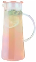 slide 1 of 1, Pinky Up Charlie Iridescent Glass Iced Tea Carafe, Loose Leaf Tea Accessories, Iced Tea Beverage Brewer, 1.5 liter Capacity, 1 cnt