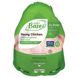 Just Bare Brand Young Chicken Without Giblets And Neck