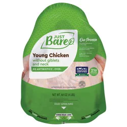 Just Bare Brand Young Chicken Without Giblets And Neck