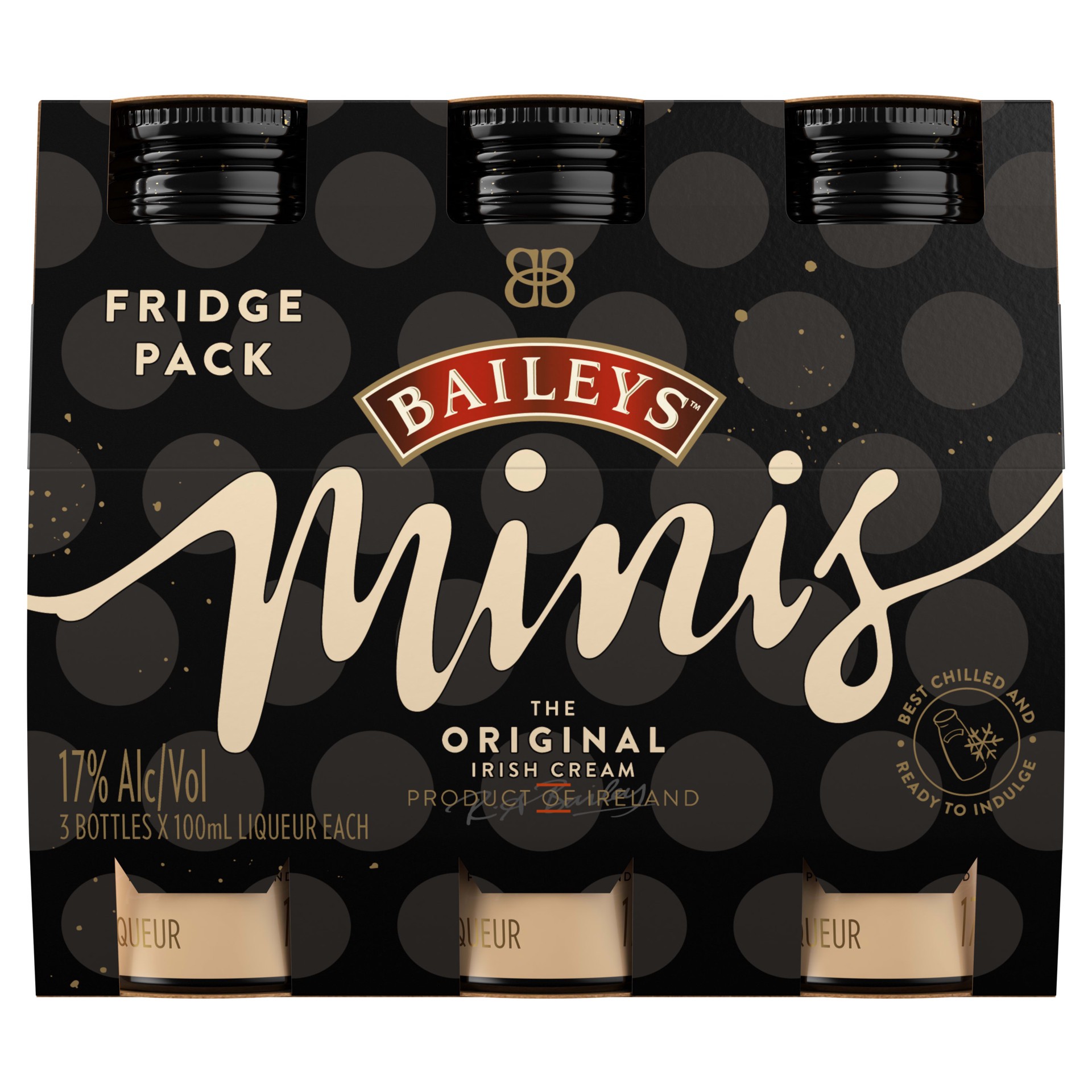 slide 1 of 4, Bailey's Minis The Original Irish Cream Liqueur, 100 mL (3 Pack), 100 ml