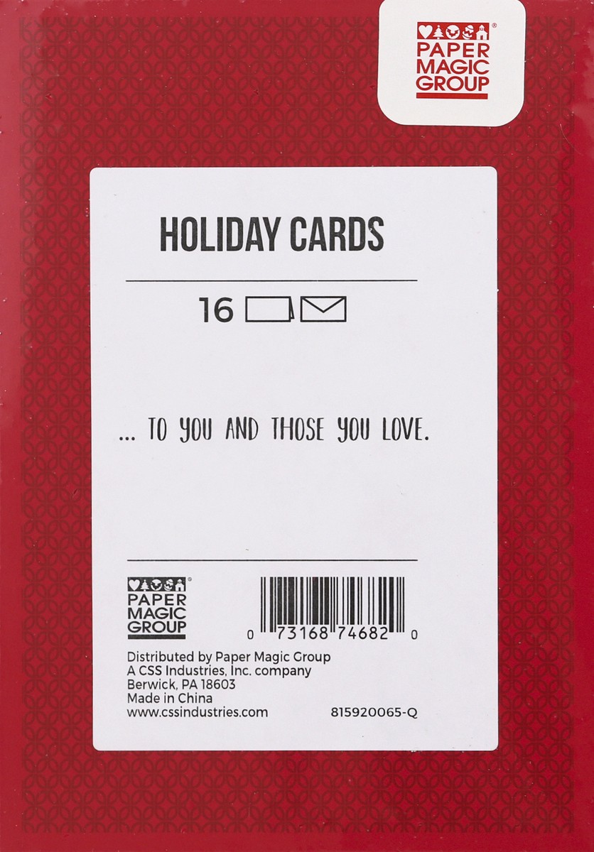 slide 7 of 11, Paper Magic Group Paper Magic Card Mrry Cmas Santa, 16 ct