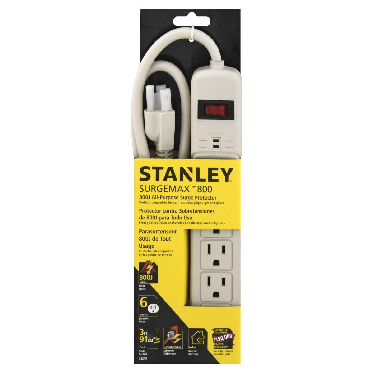 slide 4 of 4, Stanley - Beige Surge Protector, 1 ct