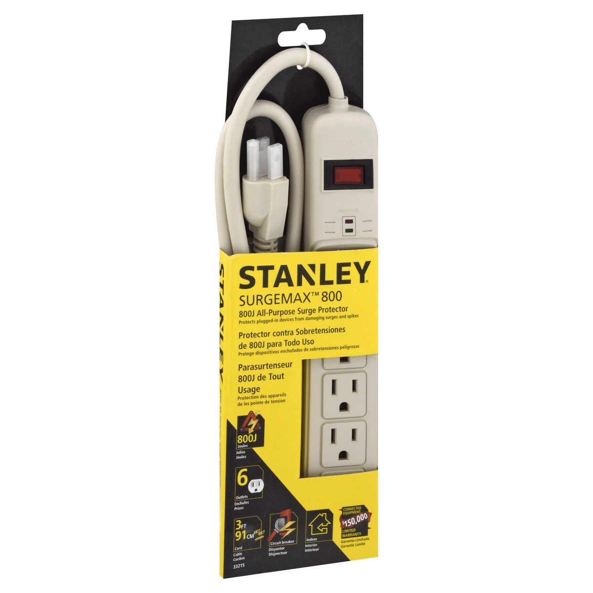 slide 3 of 4, Stanley - Beige Surge Protector, 1 ct
