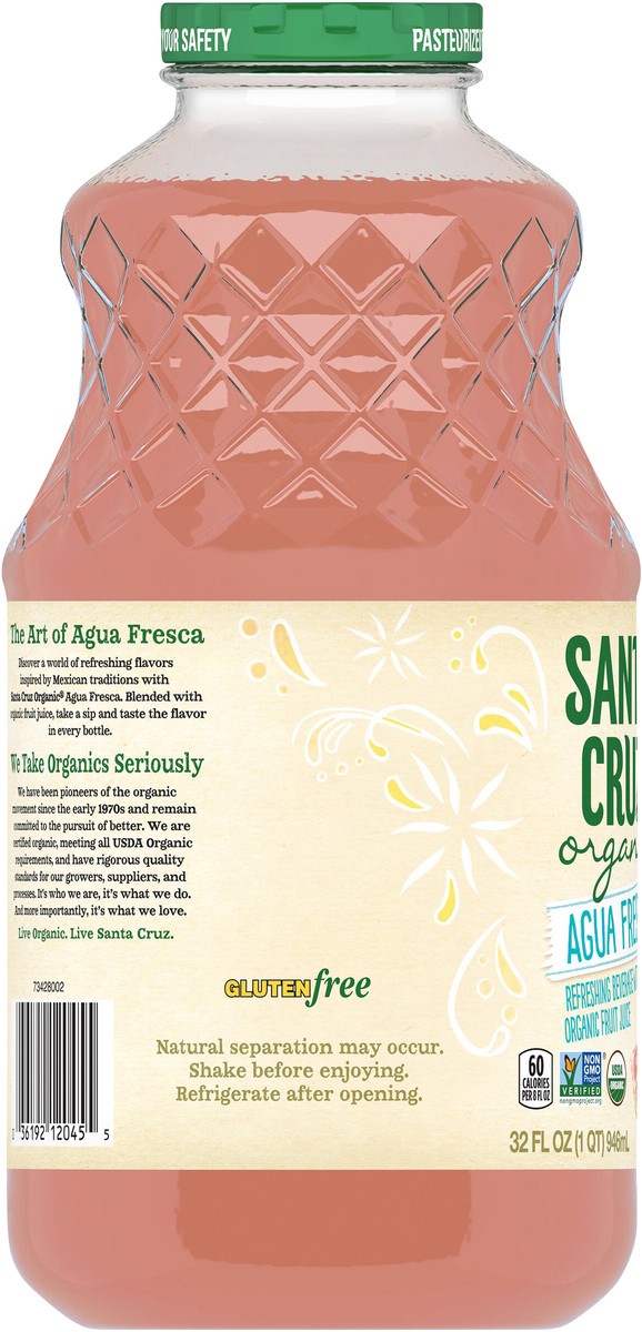 slide 8 of 8, Santa Cruz Organic Beverage - 32 fl oz, 32 fl oz