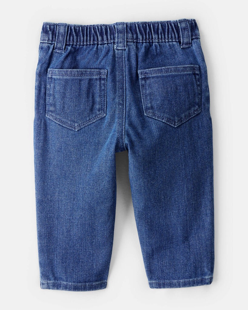 slide 6 of 7, Carter's Carters Baby Girl 3-Piece Floral Motif Velour Vest Outfitt Set Blue 6M, 3 pc