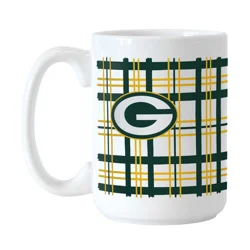 Packers Plaid Playmaker Coffee Mug 15 oz