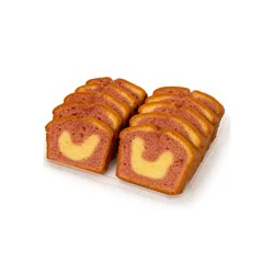 Strawberry Swirl Sliced Loaf Cake