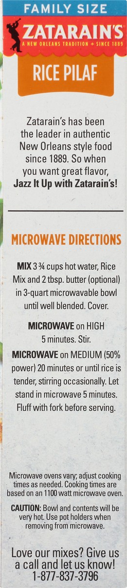 slide 7 of 10, Zatarain's Family Size Rice Pilaf Side Dish, 12 oz