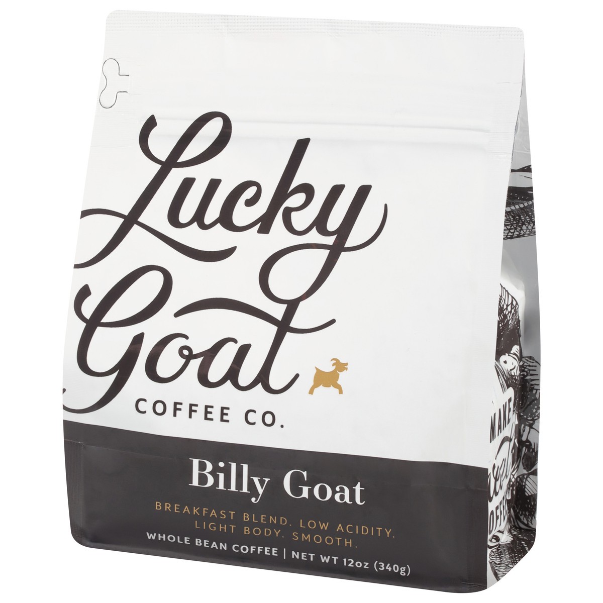 slide 3 of 4, Lucky Goat Coffee Co. Coffee, Whole Bean, Billy Goat, 12 oz