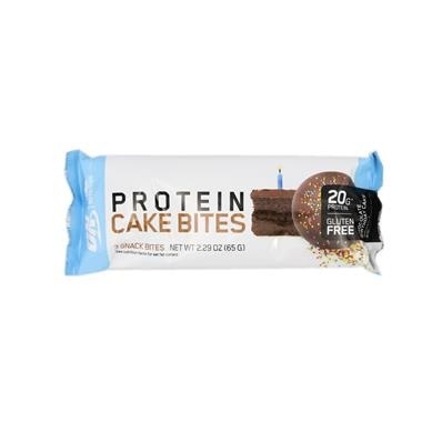 slide 1 of 1, Optimum Nutrition On Protein Cake Bites, Chocolate Birthday Cake, 2.29 oz