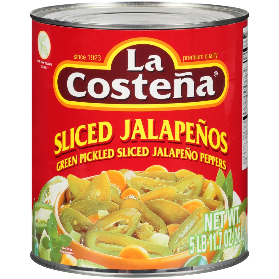 slide 1 of 1, La Costeña Green Pickled Sliced Jalapeno Peppers 60 oz. Cans, 6 ct; 10 oz