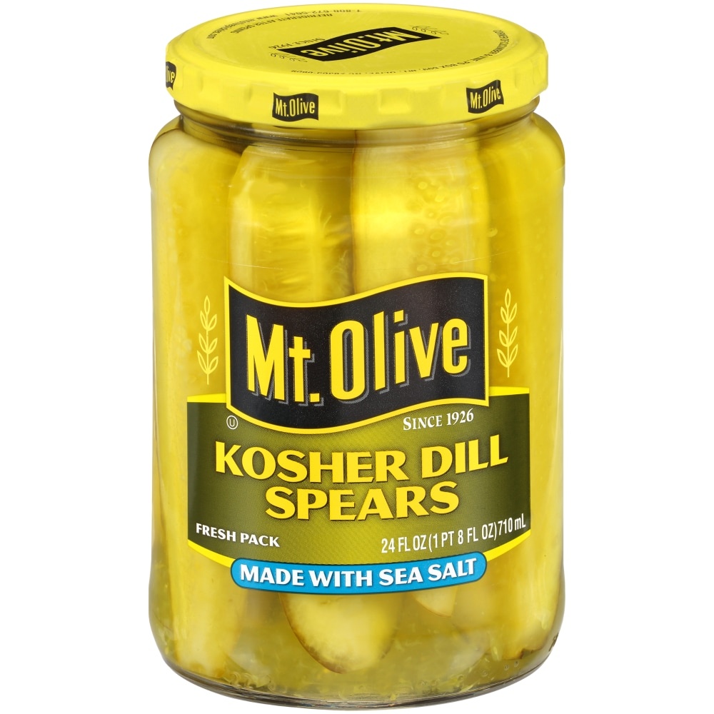 slide 1 of 1, Mt. Olive Kosher Dill Spears, 24 fl oz