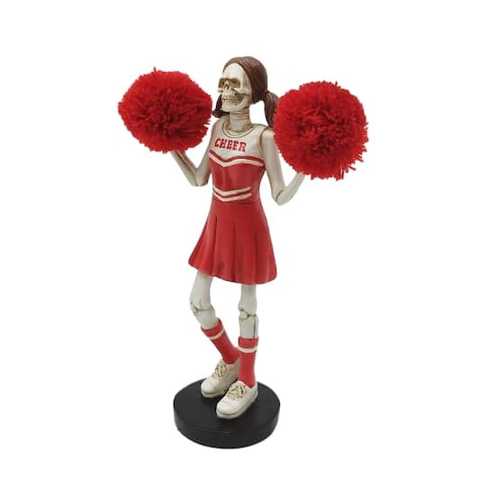 slide 1 of 2, 9" Cheerleader Skeleton Tabletop Decor By Ashland, 9 in