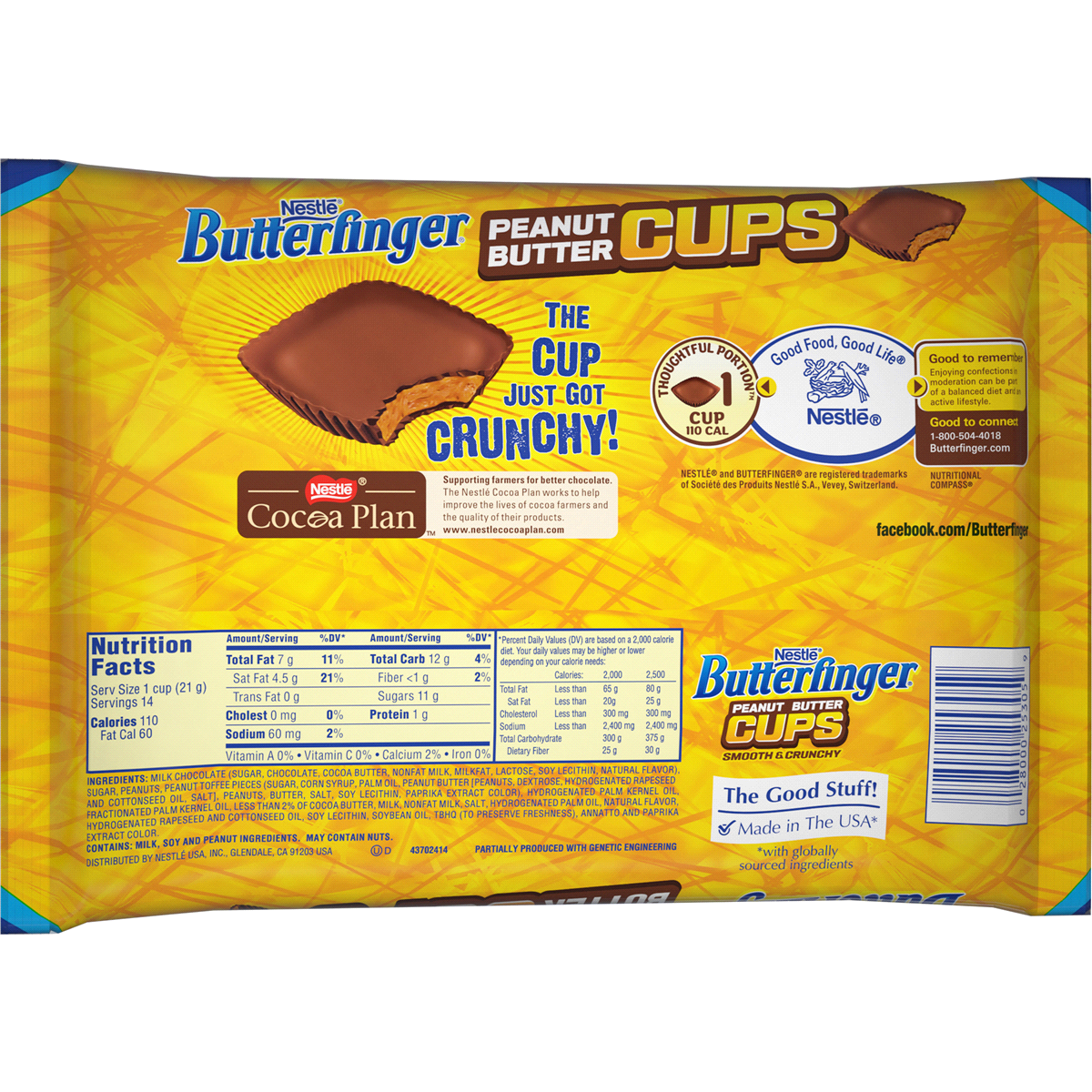 slide 2 of 2, Butterfinger Peanut Butter Cups Fun Size, 10.5 oz