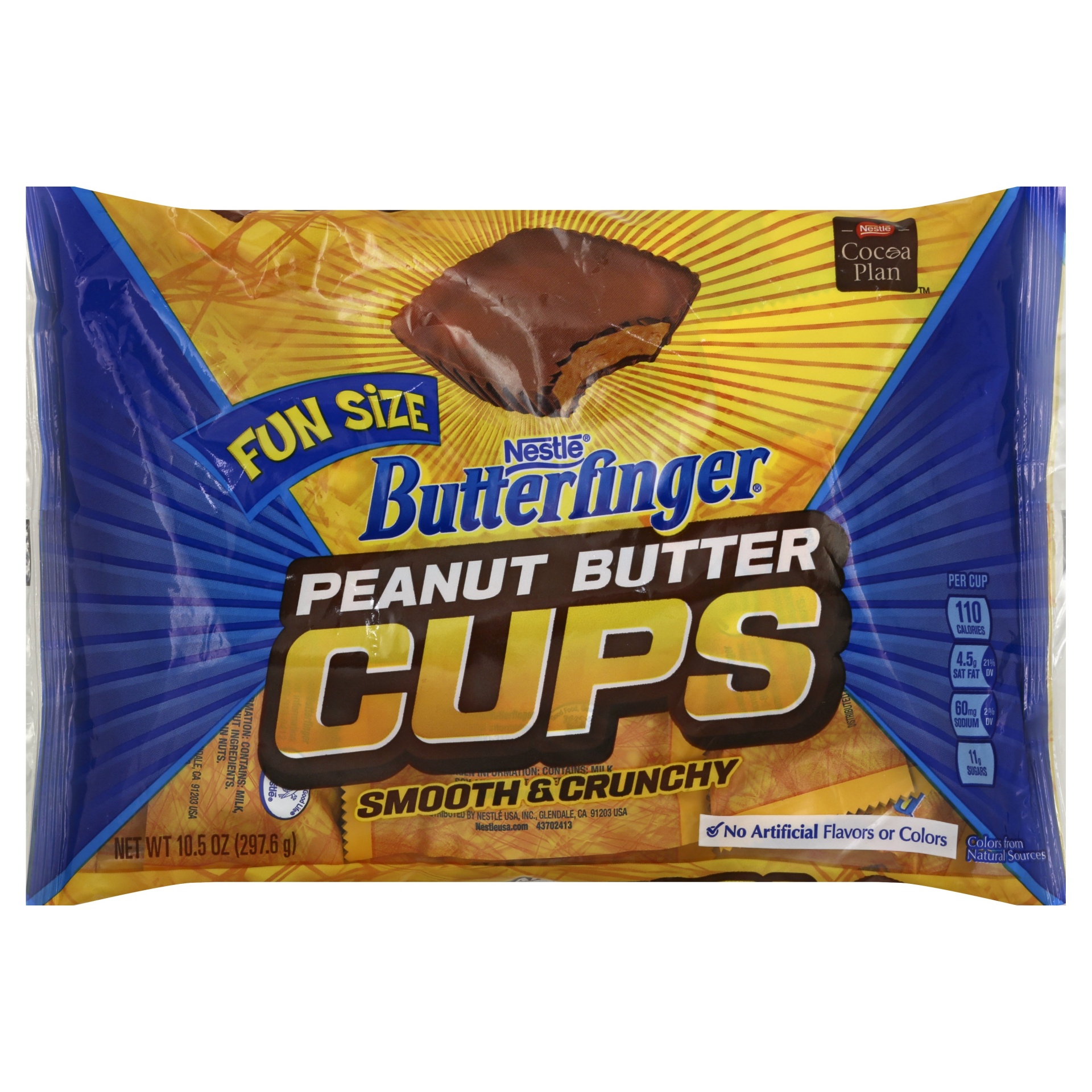 slide 1 of 2, Butterfinger Peanut Butter Cups Fun Size, 10.5 oz