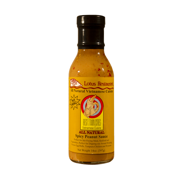 slide 1 of 1, Lotus All-Natural Spicy Peanut Sauce, 14 oz