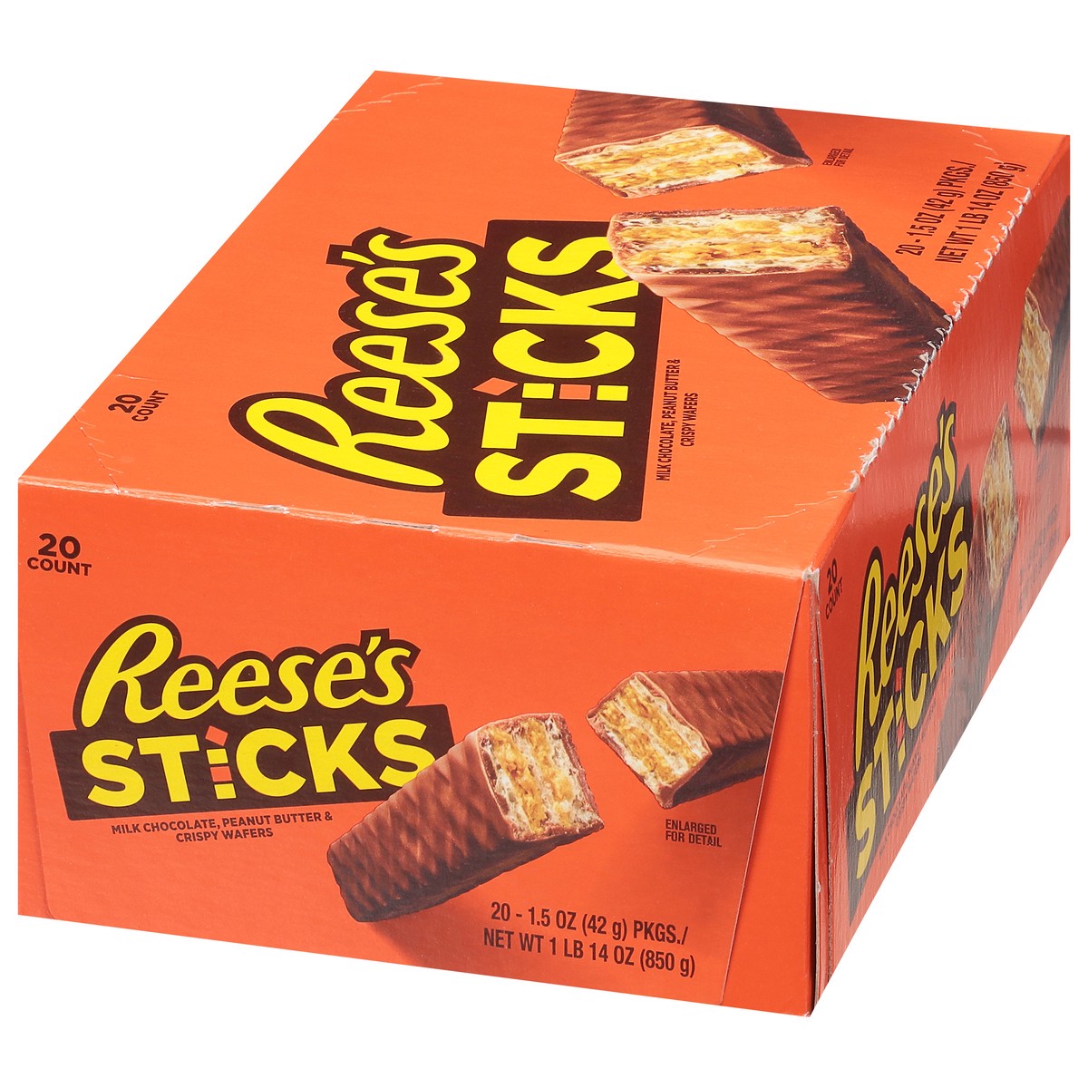 slide 4 of 13, Reese's Sticks Crispy Wafers 20 - 1.5 oz Packages, 20 ct