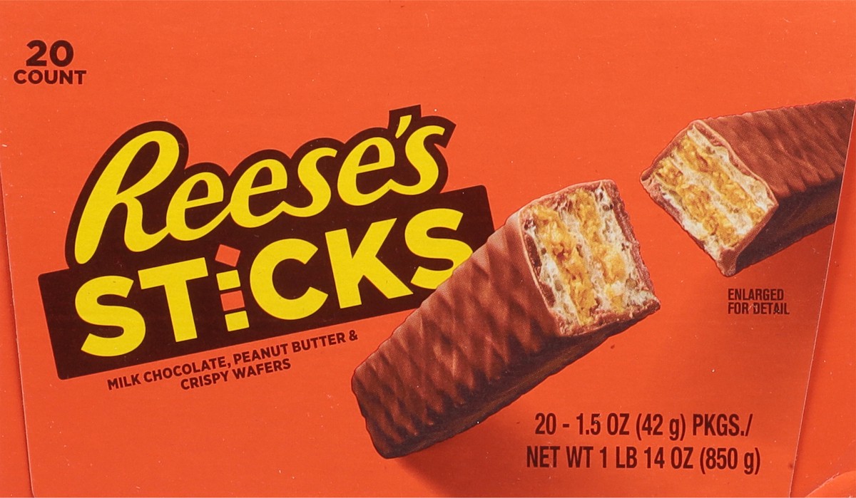 slide 8 of 13, Reese's Sticks Crispy Wafers 20 - 1.5 oz Packages, 20 ct