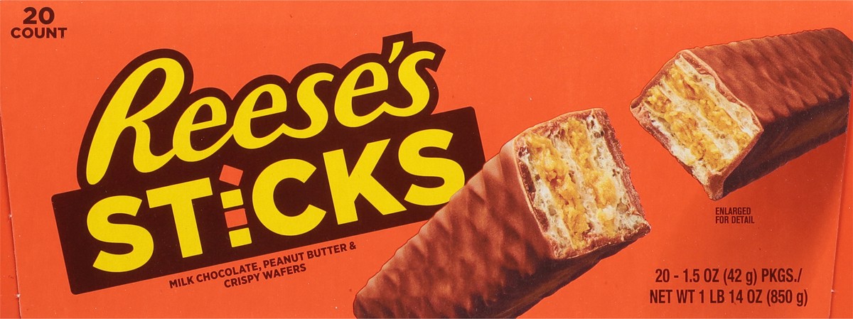 slide 7 of 13, Reese's Sticks Crispy Wafers 20 - 1.5 oz Packages, 20 ct