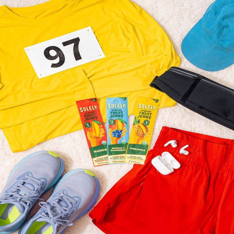 slide 3 of 5, Solely Organic Pineapple Fruit Jerky, 1 ct