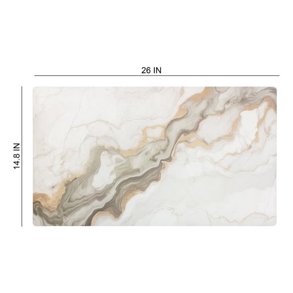 slide 3 of 3, Realspace™ Modern Desk Pad, 14-3/4"" x 26"", 30% Recycled, Natural Marble, 1 ct