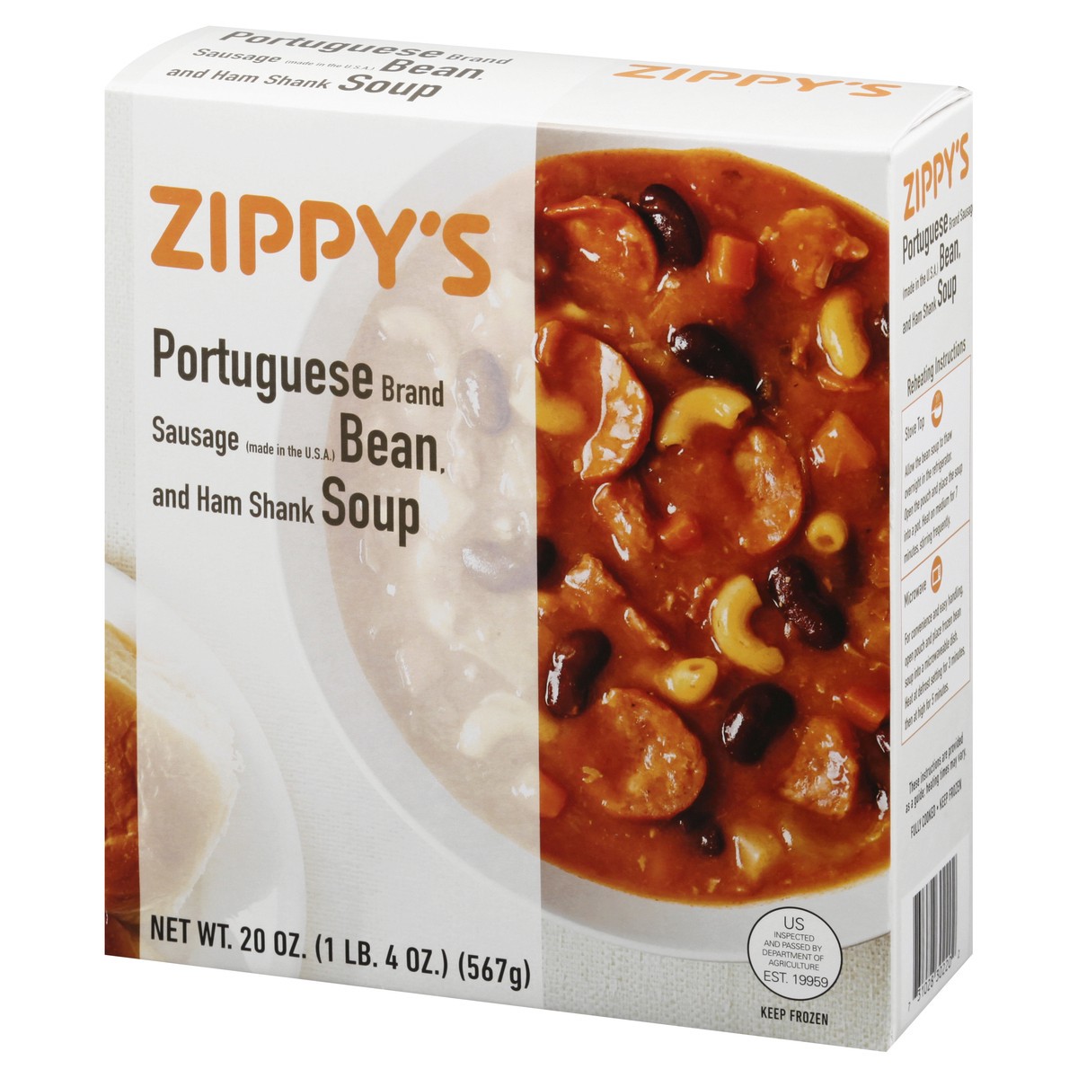 slide 10 of 12, Zippys Portuguese Bean Soup 20 oz, 20 oz